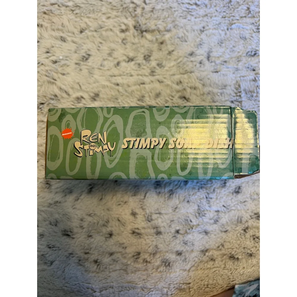 NIB The Nick Box Ren & Stimpy Stimpy Ceramic Soap Dish